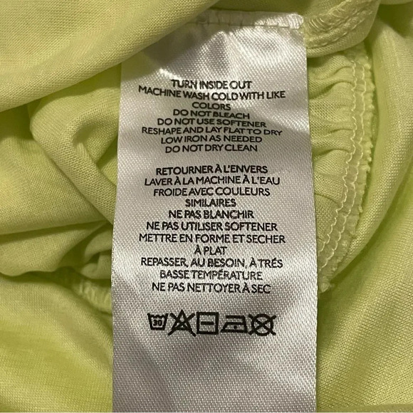 ANTHROPOLOGIE Draped One Shoulder Top in‎ Lime - Picture 8 of 10